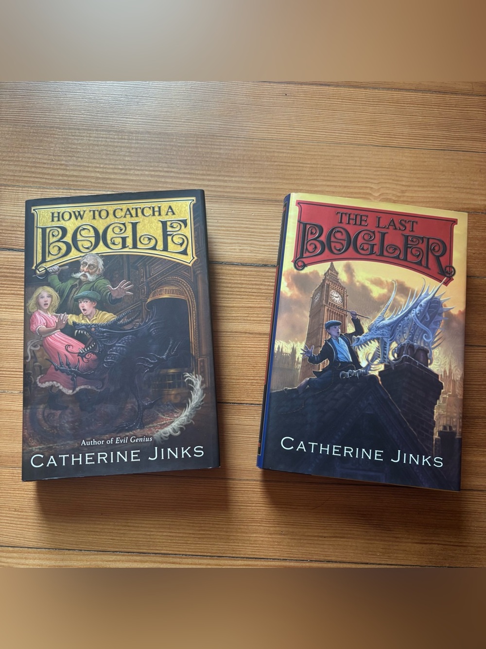 How to Catch a Bogle & The Last Bogle by Catherine Jinks hardcover books